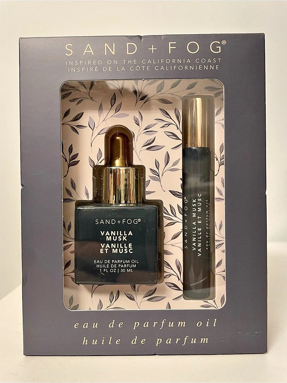 SAND + FOG Vanilla Musk Eau de Parfum Oil Fragrance Set